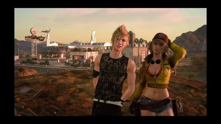 Błyskawiczne zadanie - udaj się w wyznaczone miejsce, gdzie będzie miała scena między Prompto i Cindy - Tours | Solucja Final Fantasy XV - Final Fantasy XV - poradnik do gry