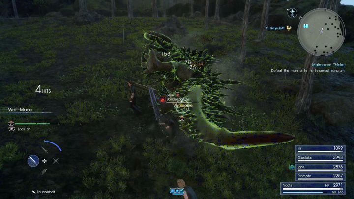 Wroga łatwo można przewrócić - wystarczy atakować jego odnóża. - Malmalam Thicket | Solucja Final Fantasy XV - Final Fantasy XV - poradnik do gry