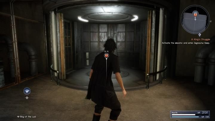 Po krótkiej wędrówce dotrzesz do windy, z której wyłoni się kilka daemonów - Chapter 13 - Redemption | Solucja Final Fantasy XV - Final Fantasy XV - poradnik do gry