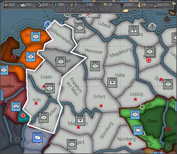 Zagłębie Ruhry - serce przemysłowe Niemiec - Niemcy | Państwa w Europa Universalis II Wojna Światowa - Europa Universalis: II Wojna Światowa - poradnik do gry