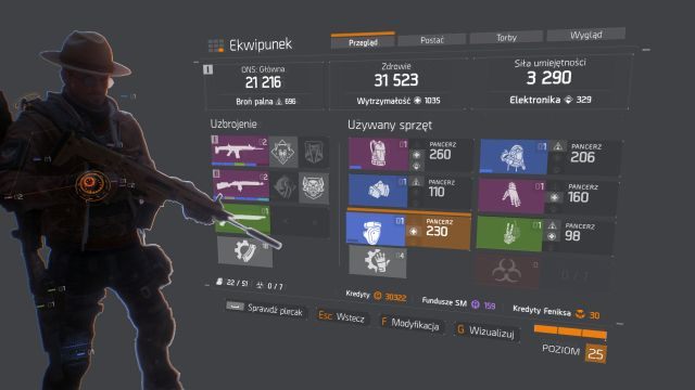 Ilość dostępnych walut sprawdzić można, na przykład, na dole ekranu ekwipunku. - Waluty w grze w The Division | Kluczowe mechanizmy rozgrywki - The Division - poradnik do gry