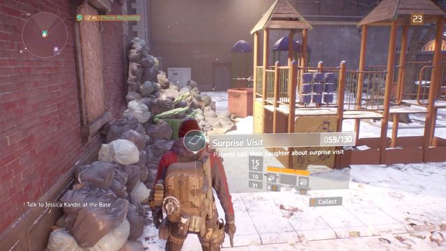 Na placu zabaw również można zgubić telefon... - Clinton [M5] | Dane wywiadowcze w The Division - The Division - poradnik do gry