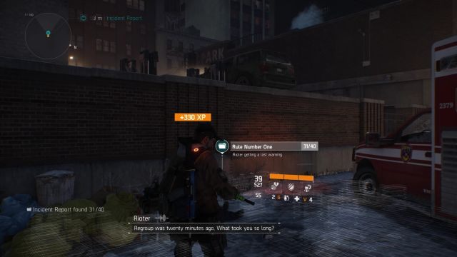 Raport znajduje się pod murkiem, obok rozbitej karetki. - Pennsylvania Plaza [M3] | Dane wywiadowcze w The Division - The Division - poradnik do gry