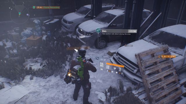 Nagranie znajduje się pomiędzy wrakami samochodów. - Times Square [M6] | Dane wywiadowcze w The Division - The Division - poradnik do gry