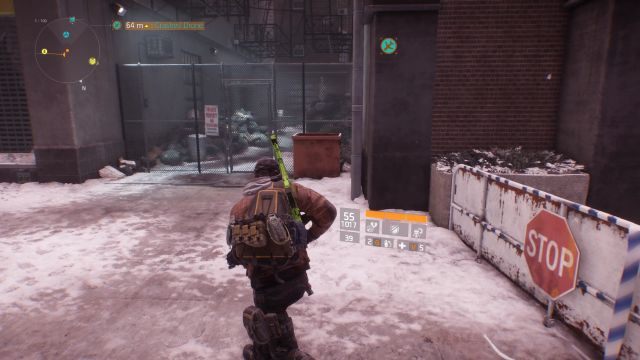 Za widocznym ogrodzeniem znajduje się ECHO. - Times Square [M6] | Dane wywiadowcze w The Division - The Division - poradnik do gry