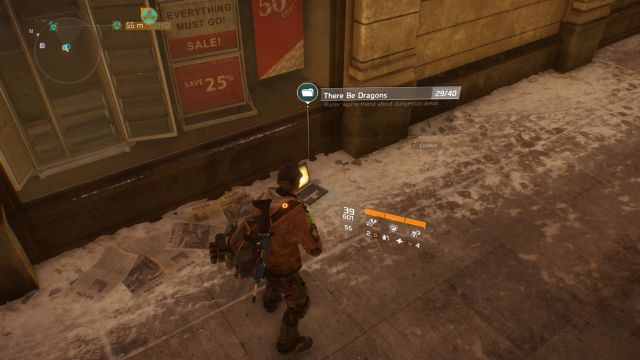 Raport leży po prostu na chodniku, tuż obok ulicy. - Garment District [M7] | Dane wywiadowcze w The Division - The Division - poradnik do gry