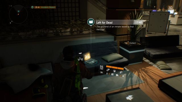 Raport leży na kanapie, na parterze budynku. - Gramercy [M10] | Dane wywiadowcze w The Division - The Division - poradnik do gry