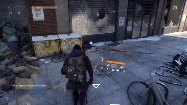 Laptop znajdziesz przy śmietnikach na głównej ulicy - Chelsea & Obóz Hudson [M1] | Dane wywiadowcze w The Division - The Division - poradnik do gry