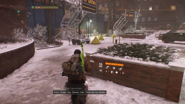 Znak NO ENTRY zdradza pozycję nagrania z dużej odległości. - Stuyvesant [M11] | Dane wywiadowcze w The Division - The Division - poradnik do gry