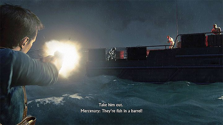 Postaraj się jak najszybciej namierzyć i zastrzelić wroga z granatnikiem - Uncharted 4 Kres Złodzieja: Prolog - solucja, opis przejścia - Uncharted 4: Kres Złodzieja - poradnik do gry