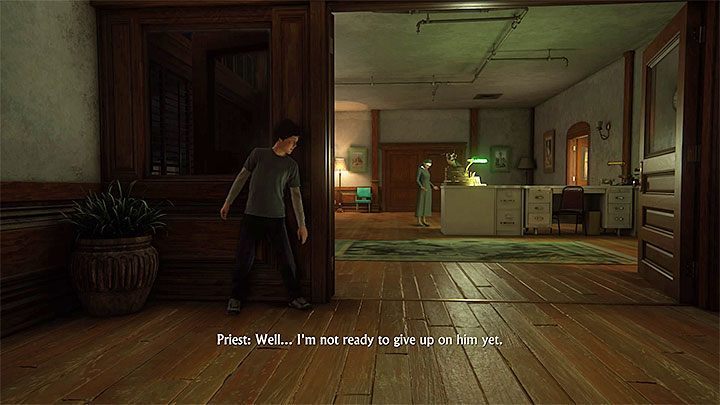 Zaczekaj w ukryciu aż siostra Catherine i ojciec Duffy rozejdą się - Uncharted 4 Kres Złodzieja: Rozdział 1 Zew przygody - solucja, opis przejścia - Uncharted 4: Kres Złodzieja - poradnik do gry