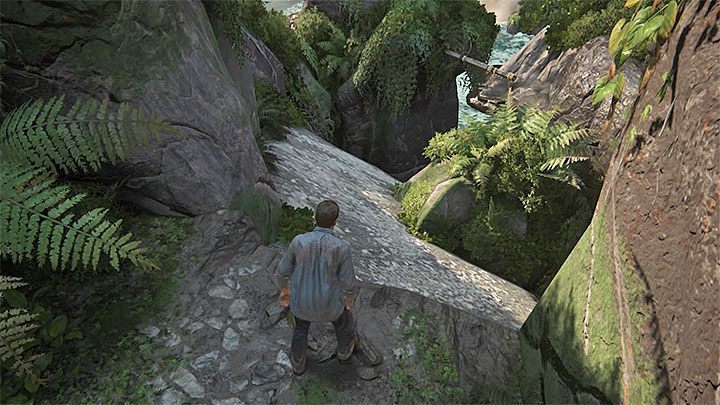 Wykonaj zjazd slalomem i użyj linki z hakiem - Uncharted 4 Kres Złodzieja: Rozdział 2 Piekło - solucja, opis przejścia - Uncharted 4: Kres Złodzieja - poradnik do gry