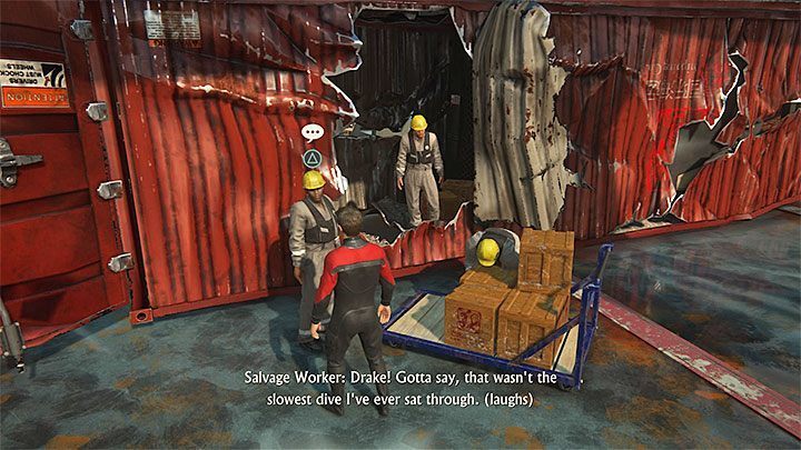 Po znalezieniu się na pokładzie statku nie śpiesz się z dotarciem do Jamesona, bo przedwcześnie zakończyłbyś rozdział - Uncharted 4 Kres Złodzieja: Rozdział 3 Malezyjska fucha - solucja, opis przejścia - Uncharted 4: Kres Złodzieja - poradnik do gry