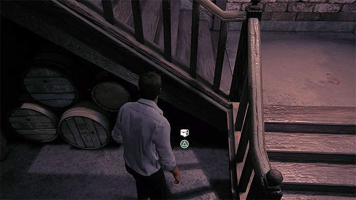 Po rozpoczęciu eksploracji piwnicy wybierz pierwsze dostępne przejście po lewej stronie - Uncharted 4 Kres Złodzieja: Rozdział 6 Złodziejska krew - solucja, opis przejścia - Uncharted 4: Kres Złodzieja - poradnik do gry