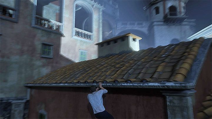 Kieruj się w lewo i nie wspinaj się zbyt wcześnie na dach - Uncharted 4 Kres Złodzieja: Rozdział 7 Zgaszone światła - solucja, opis przejścia - Uncharted 4: Kres Złodzieja - poradnik do gry