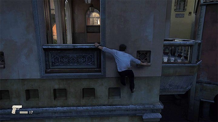 Przemieszczaj się w prawo i pozostawaj najniżej jak jest to możliwe - Uncharted 4 Kres Złodzieja: Rozdział 7 Zgaszone światła - solucja, opis przejścia - Uncharted 4: Kres Złodzieja - poradnik do gry