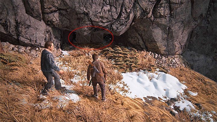 Powróć do zadania przesuwania żółtego pojemnika i dotrzyj z nim do miejsca, które wcześniej odblokowałeś sobie po odnalezieniu lasek dynamitu - Uncharted 4 Kres Złodzieja: Rozdział 8 Grób Henryego Averyego - solucja, opis przejścia - Uncharted 4: Kres Złodzieja - poradnik do gry