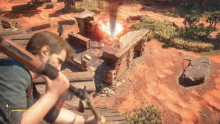 Możesz atakować wrogów z wieży lub zejść na dół - Uncharted 4 Kres Złodzieja: Rozdział 10 Dwanaście wież - solucja, opis przejścia - Uncharted 4: Kres Złodzieja - poradnik do gry