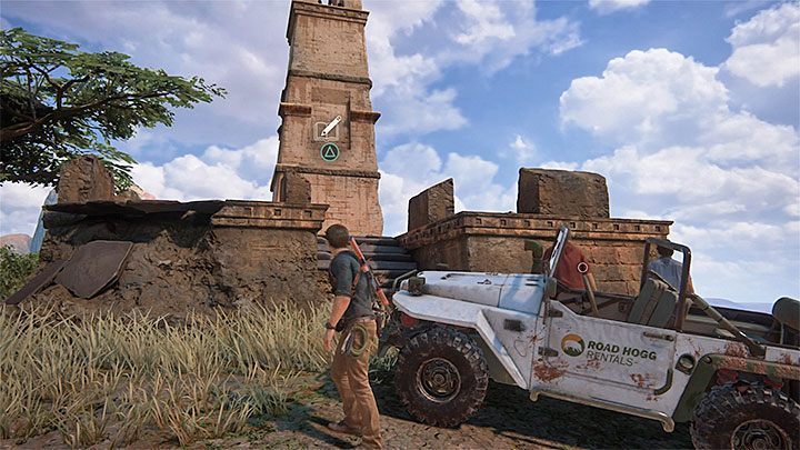 Porozmawiaj z Samem i z Sullym przy wieży i zbadaj ją żeby zdobyć skarb - Uncharted 4 Kres Złodzieja: Rozdział 10 Dwanaście wież - solucja, opis przejścia - Uncharted 4: Kres Złodzieja - poradnik do gry