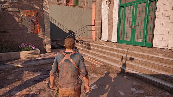Po rozpoczęciu rozdziału zejdź po schodach na targowisko - Uncharted 4 Kres Złodzieja: Rozdział 11 Najciemniej pod latarnią - solucja, opis przejścia - Uncharted 4: Kres Złodzieja - poradnik do gry