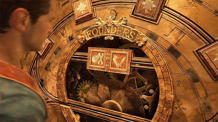 Obróc dwie pierwsze pieczęcie - Uncharted 4 Kres Złodzieja: Rozdział 11 Najciemniej pod latarnią - solucja, opis przejścia - Uncharted 4: Kres Złodzieja - poradnik do gry