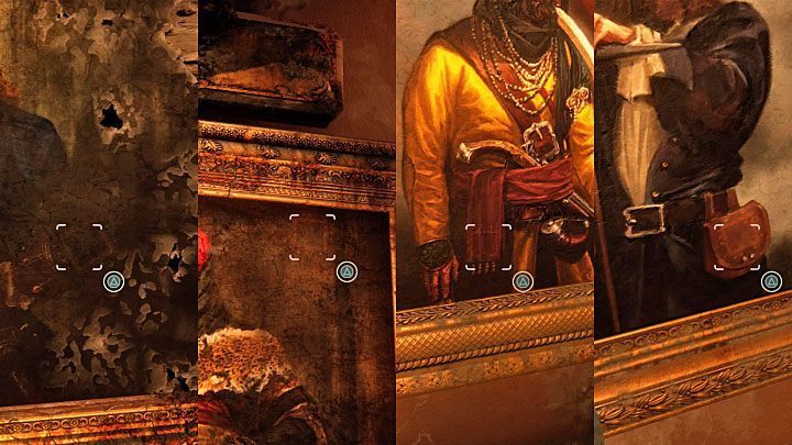 Na Kole Założycieli pojawią się cztery nowe symbole i tak jak wcześniej musisz rozpocząć od sfotografowania ich - Uncharted 4 Kres Złodzieja: Rozdział 11 Najciemniej pod latarnią - solucja, opis przejścia - Uncharted 4: Kres Złodzieja - poradnik do gry