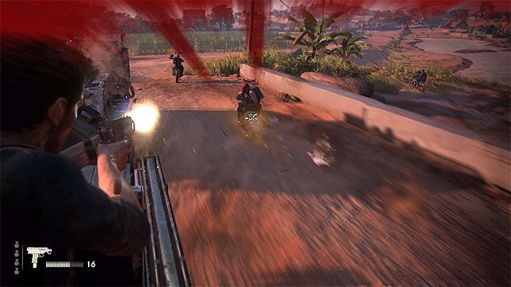 Prowadź ostrzał z plandeki ciężarówki - Uncharted 4 Kres Złodzieja: Rozdział 11 Najciemniej pod latarnią - solucja, opis przejścia - Uncharted 4: Kres Złodzieja - poradnik do gry
