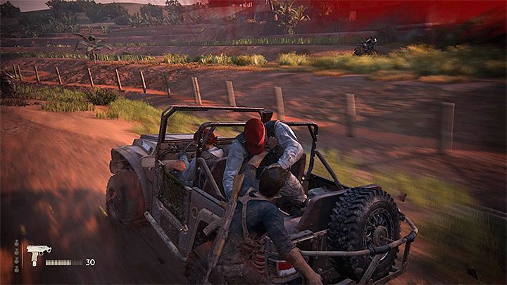 Możesz przeskakiwać na inne ciężarówki i łaziki - Uncharted 4 Kres Złodzieja: Rozdział 11 Najciemniej pod latarnią - solucja, opis przejścia - Uncharted 4: Kres Złodzieja - poradnik do gry