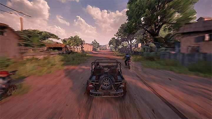 Musisz zbliżyć się do motocykla kierowanego przez Sama - Uncharted 4 Kres Złodzieja: Rozdział 11 Najciemniej pod latarnią - solucja, opis przejścia - Uncharted 4: Kres Złodzieja - poradnik do gry