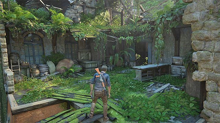 Niezależnie od obranej metody działania docelowo Nate i Sam muszą przedostać się do pokazanego na powyższym obrazku budynku - Uncharted 4 Kres Złodzieja: Rozdział 14 Dołączcie do mnie w raju - solucja, opis przejścia - Uncharted 4: Kres Złodzieja - poradnik do gry