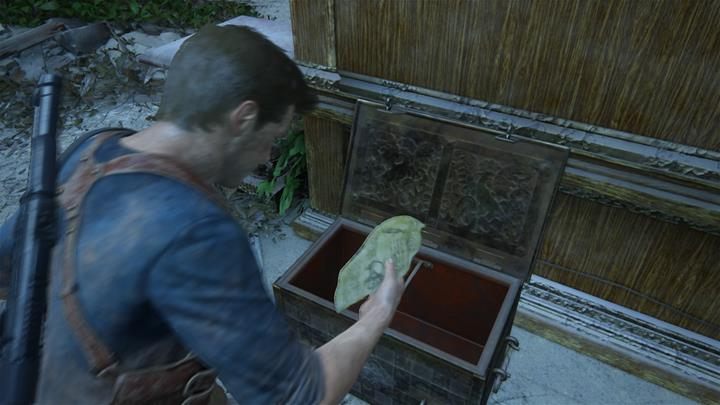 Sprawdź wszystkie skrzynie i szuflady w pomieszczeniu, część z nich ma notatki do dziennika - Uncharted 4 Kres Złodzieja: Rozdział 15 Łupieżcy Libertaliisolucja, opis przejścia - Uncharted 4: Kres Złodzieja - poradnik do gry