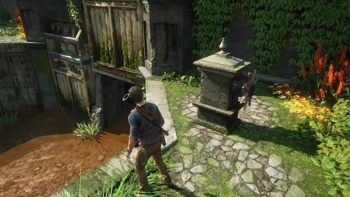 Prawe pokrętło otworzy przejście dla jeepa - Uncharted 4 Kres Złodzieja: Rozdział 17 Na dobre i na złe - solucja, opis przejścia - Uncharted 4: Kres Złodzieja - poradnik do gry