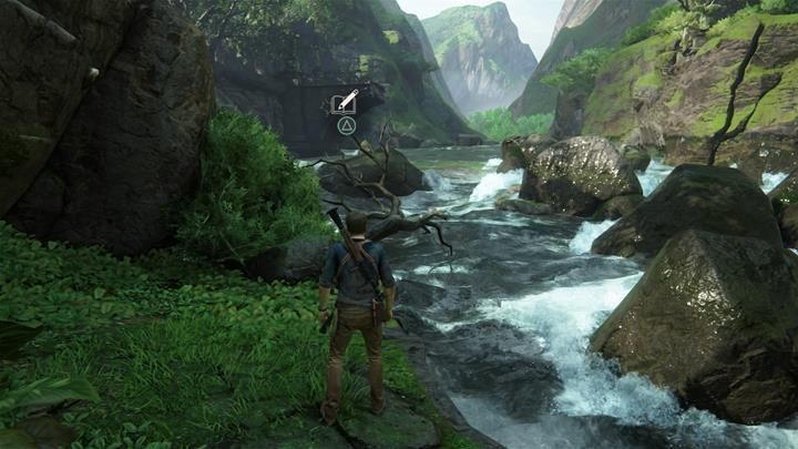 Dodaj wpis do dziennika o zerwanym moście - Uncharted 4 Kres Złodzieja: Rozdział 17 Na dobre i na złe - solucja, opis przejścia - Uncharted 4: Kres Złodzieja - poradnik do gry