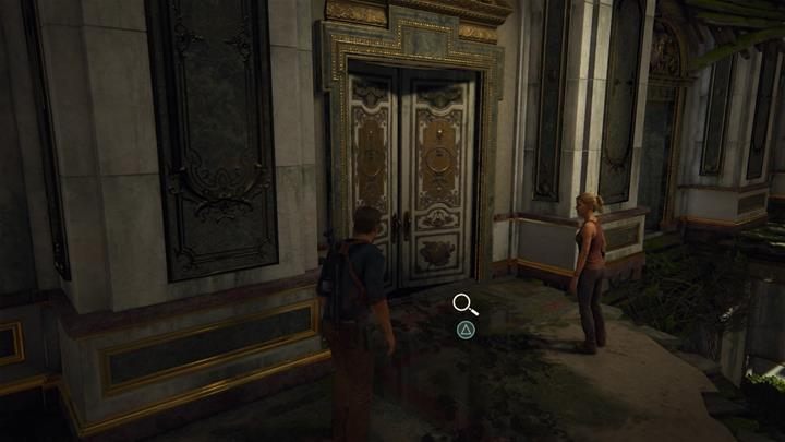 Po próbie otwarcia drzwi, bądź gotowy na walkę z najemnikami - Uncharted 4 Kres Złodzieja: Rozdział 18 New Devon - solucja, opis przejścia - Uncharted 4: Kres Złodzieja - poradnik do gry
