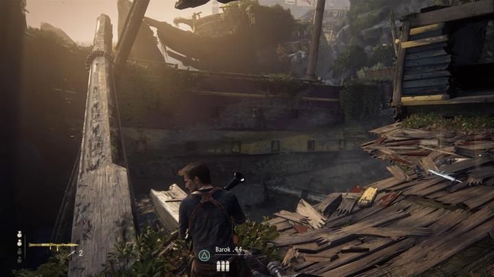 Przemieszczaj się po statkach i kieruj się śladami Sama i Elenę - Uncharted 4 Kres Złodzieja: Rozdział 20 W potrzasku - solucja, opis przejścia - Uncharted 4: Kres Złodzieja - poradnik do gry