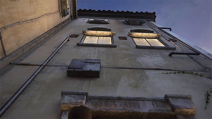 Na tyłach budynku znajdziesz drabinkę - Uncharted 4 Kres Złodzieja: Złodziejska krew - wszystkie skarby - Uncharted 4: Kres Złodzieja - poradnik do gry