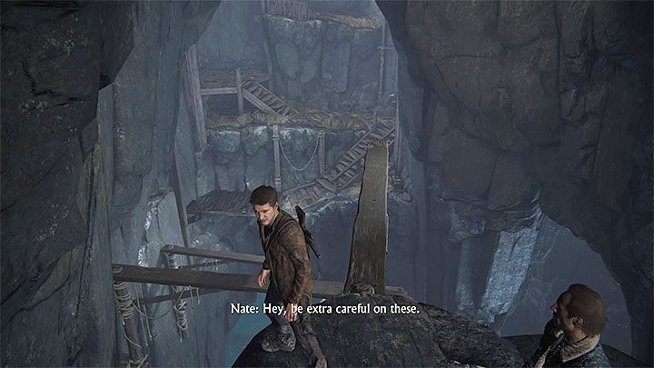 Musisz przejść po drewnianych belkach - Uncharted 4 Kres Złodzieja: Grób Henryego Averyego - wszystkie skarby - Uncharted 4: Kres Złodzieja - poradnik do gry