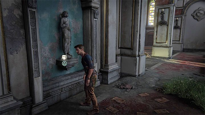 Trzeci sekret możesz odnaleźć tuż po przedostaniu się do wnętrza wieży zegarowej przez otwartą okiennicę - Uncharted 4 Kres Złodzieja: Najciemniej pod latarnią - wszystkie skarby - Uncharted 4: Kres Złodzieja - poradnik do gry