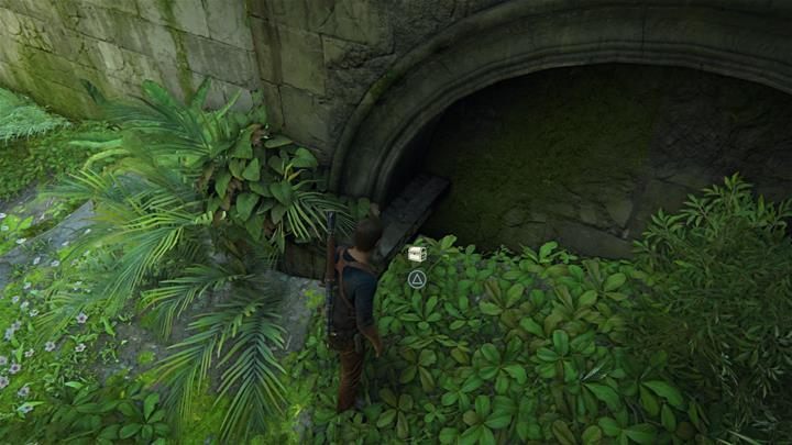 Gdy zeskoczysz do wody, popłyń na lewo, tuż obok w półokręgu na moście znajdziesz skarb - Uncharted 4 Kres Złodzieja: New Devon - wszystkie skarby - Uncharted 4: Kres Złodzieja - poradnik do gry
