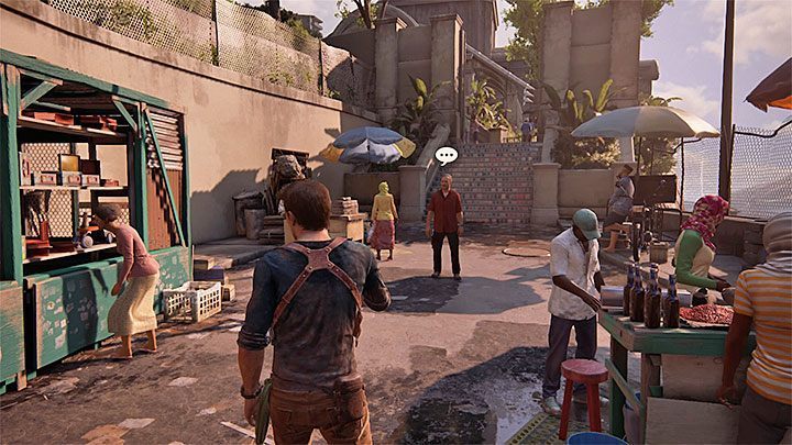 Musisz wcześniej pobawić się z lemurem (zezwolenie na to żeby ukradł Nateowi jabłko nie jest obowiązkowe) - Uncharted 4 Kres Złodzieja: Opcjonalne rozmowy - sekrety i zagadki - Uncharted 4: Kres Złodzieja - poradnik do gry