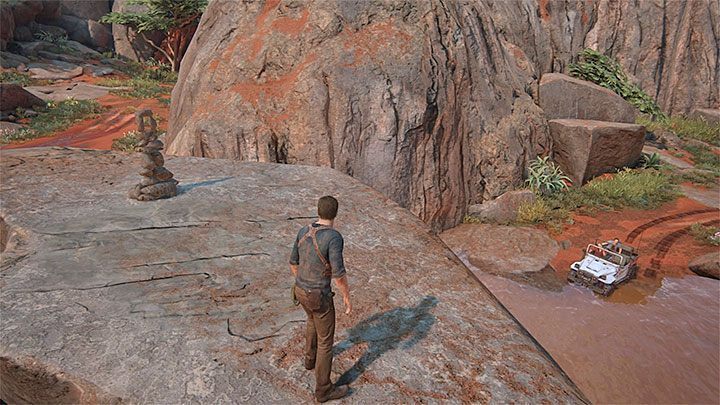 Kopiec ten znajdziecie niedługo po minięciu nowego błotnistego podjazdu - Uncharted 4 Kres Złodzieja: Pogromca kopczyków - trofeum, jak zdobyć? - Uncharted 4: Kres Złodzieja - poradnik do gry