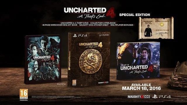 Uncharted 4 A Thiefs End Special Edition to tytuł jednej z dwóch edycji kolekcjonerskich gry - Uncharted 4 Kres Złodzieja: Edycje gry - Uncharted 4: Kres Złodzieja - poradnik do gry