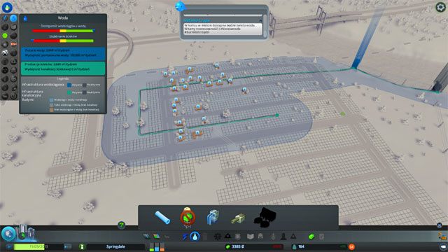 Oba obiekty połącz rurociągiem, a następnie poprowadź rurociąg pod strefą mieszkalną - Cities Skylines: Prąd i woda - krytyczne usługi - Cities: Skylines - poradnik do gry