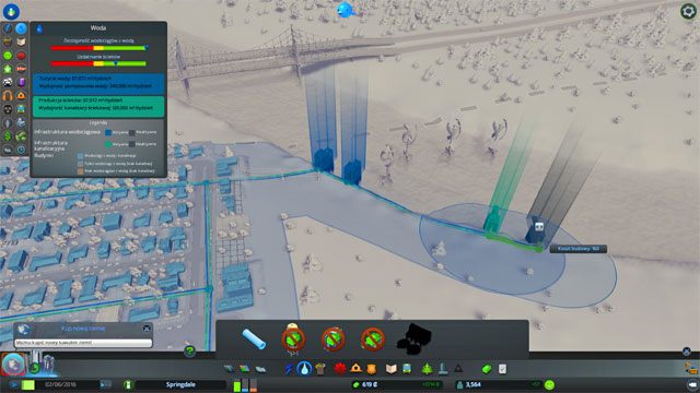 W kolejnej fazie Twojego bycia burmistrzem pojawi się też problem z wodą i ze ściekami - Cities Skylines: Infrastruktura krytyczna - rozbudowa - Cities: Skylines - poradnik do gry