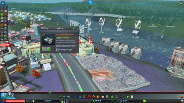 Bardzo szybko przekonasz się, że wysypisko wraz ze wzrostem liczby mieszkańców zapełnia się coraz szybciej - Cities Skylines: Odpady - Cities: Skylines - poradnik do gry