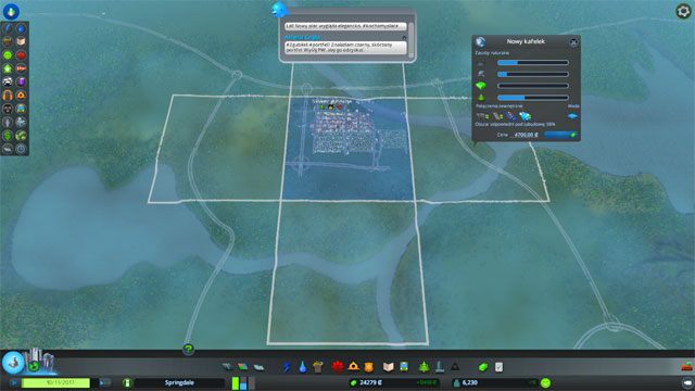 Gdy naprawdę zacznie brakować Ci już miejsca musisz zakupić sąsiedni teren - Cities Skylines: Nowy teren - zakup - Cities: Skylines - poradnik do gry