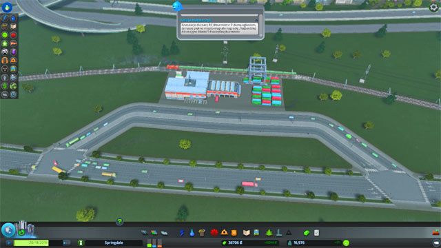 Rozwijające się miasto oznacza korki w tym korki spowodowane przez ciężarówki - Cities Skylines: Kolej, lotnisko, port - budowa - Cities: Skylines - poradnik do gry