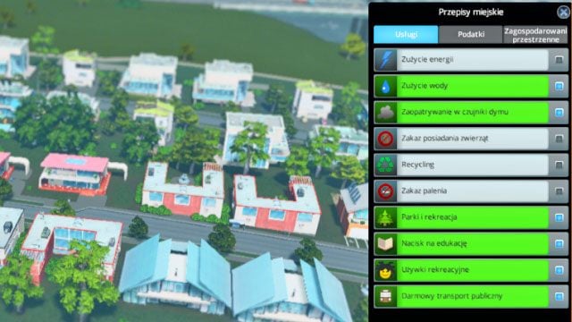 To bardzo ważny mechanizm umożliwiający Ci sterowanie zachowaniami mieszkańców - Cities Skylines: Przepisy miejskie - Cities: Skylines - poradnik do gry