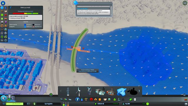 Innymi dobrymi możliwościami dla bardzo dużych miast są elektrownie słoneczne oraz możliwość budowy elektrowni wodnych, które, ciekawostka, wytwarzają tym więcej energii im większa jest różnica poziomów wody za i przed tamą, co czasem można zamienić na 300-400 MW - Cities Skylines: Usługi krytyczne - Cities: Skylines - poradnik do gry