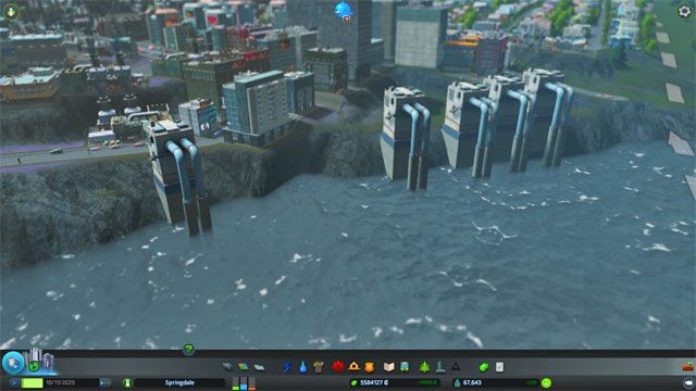Wodę w grze zapewniają Stacje pomp oraz Wieże ciśnień - Cities Skylines: Usługi krytyczne - Cities: Skylines - poradnik do gry